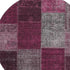 9' X 12' Merlot Gray And Burgundy Patchwork Washable Area Rug With UV Protection