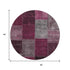 9' X 12' Merlot Gray And Burgundy Patchwork Washable Area Rug With UV Protection