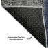 9' X 12' Navy Blue And Gray Patchwork Washable Area Rug With UV Protection