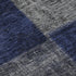 9' X 12' Navy Blue And Gray Patchwork Washable Area Rug With UV Protection