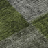 9' X 12' Olive Green And Gray Patchwork Washable Area Rug With UV Protection