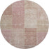 9' X 12' Blush And Beige Patchwork Washable Area Rug With UV Protection