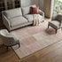 9' X 12' Blush And Beige Patchwork Washable Area Rug With UV Protection