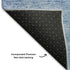 9' X 12' Denim Blue And Ivory Patchwork Washable Area Rug With UV Protection