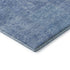 9' X 12' Denim Blue And Ivory Patchwork Washable Area Rug With UV Protection