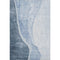 9' X 12' Blue And Ivory Abstract Washable Area Rug With UV Protection