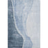 9' X 12' Blue And Ivory Abstract Washable Area Rug With UV Protection
