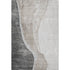 9' X 12' Charcoal And Ivory Abstract Washable Area Rug With UV Protection