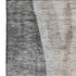 9' X 12' Charcoal And Ivory Abstract Washable Area Rug With UV Protection