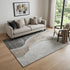 9' X 12' Charcoal And Ivory Abstract Washable Area Rug With UV Protection