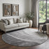 8' X 10' Gray And Ivory Abstract Washable Area Rug With UV Protection