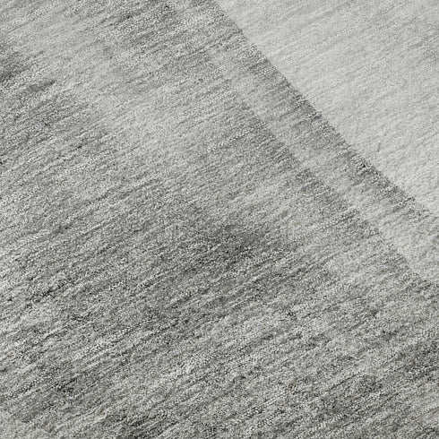 8' X 10' Gray And Ivory Abstract Washable Area Rug With UV Protection