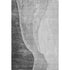 8' X 10' Gray And Ivory Abstract Washable Area Rug With UV Protection