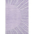 9' X 12' Lavender And Ivory Abstract Washable Area Rug With UV Protection