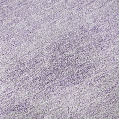 9' X 12' Lavender And Ivory Abstract Washable Area Rug With UV Protection
