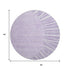 9' X 12' Lavender And Ivory Abstract Washable Area Rug With UV Protection