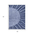 9' X 12' Navy Blue And Ivory Abstract Washable Area Rug With UV Protection