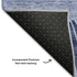 9' X 12' Navy Blue And Ivory Abstract Washable Area Rug With UV Protection