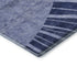 9' X 12' Navy Blue And Ivory Abstract Washable Area Rug With UV Protection