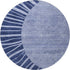 9' X 12' Navy Blue And Ivory Abstract Washable Area Rug With UV Protection