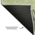 9' X 12' Olive Green And Ivory Abstract Washable Area Rug With UV Protection