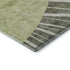 9' X 12' Olive Green And Ivory Abstract Washable Area Rug With UV Protection