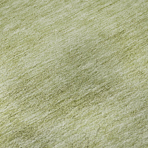 9' X 12' Olive Green And Ivory Abstract Washable Area Rug With UV Protection