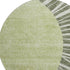 9' X 12' Olive Green And Ivory Abstract Washable Area Rug With UV Protection
