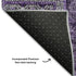 9' X 12' Eggplant And Gray Patchwork Washable Area Rug With UV Protection