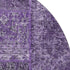 9' X 12' Eggplant And Gray Patchwork Washable Area Rug With UV Protection