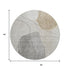 9' X 12' Beige And Brown Abstract Washable Area Rug With UV Protection