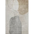 9' X 12' Beige And Brown Abstract Washable Area Rug With UV Protection