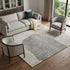 9' X 12' Beige And Brown Abstract Washable Area Rug With UV Protection