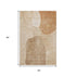 9' X 12' Rust And Copper Abstract Washable Area Rug With UV Protection