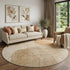 9' X 12' Rust And Copper Abstract Washable Area Rug With UV Protection