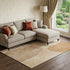 9' X 12' Rust And Copper Abstract Washable Area Rug With UV Protection