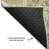 9' X 12' Khaki Green And Ivory Floral Washable Area Rug With UV Protection