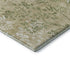 9' X 12' Khaki Green And Ivory Floral Washable Area Rug With UV Protection
