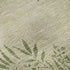 9' X 12' Khaki Green And Ivory Floral Washable Area Rug With UV Protection