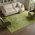 9' X 12' Olive Green And Gold Floral Washable Area Rug With UV Protection