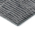 9' X 12' Charcoal And Gray Striped Washable Area Rug With UV Protection
