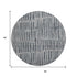 9' X 12' Charcoal And Gray Striped Washable Area Rug With UV Protection