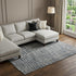 9' X 12' Charcoal And Gray Striped Washable Area Rug With UV Protection