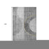 9' X 12' Charcoal Gold And Silver Geometric Washable Area Rug With UV Protection