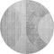 9' X 12' Gray And Silver Geometric Washable Area Rug With UV Protection