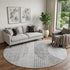 9' X 12' Gray And Silver Geometric Washable Area Rug With UV Protection