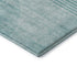 5' X 8' Teal And Ivory Geometric Washable Area Rug With UV Protection