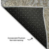 9' X 12' Gray And Silver Floral Washable Area Rug With UV Protection