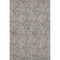 9' X 12' Gray And Silver Floral Washable Area Rug With UV Protection