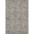 9' X 12' Gray And Silver Floral Washable Area Rug With UV Protection